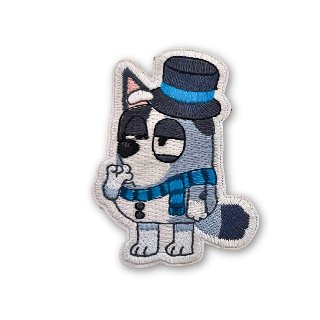 Muffin Snowman & Socks Reindeer Embroidered Patches