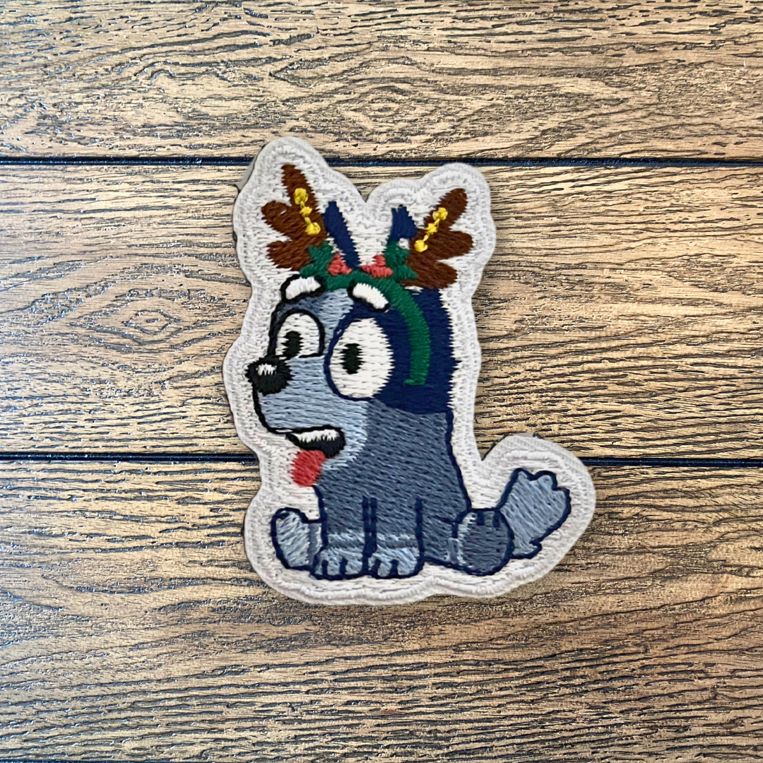 Muffin Snowman & Socks Reindeer Embroidered Patches