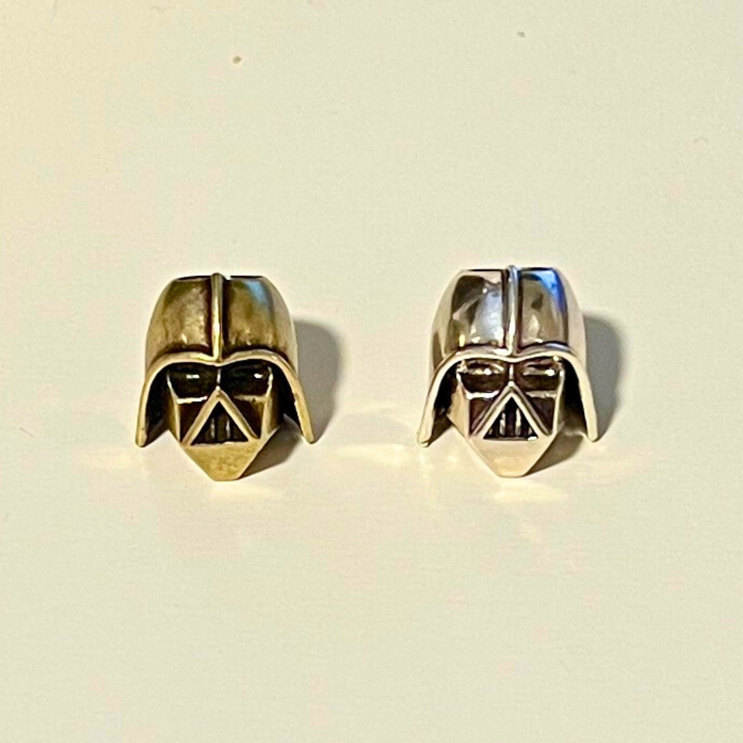Antique Darth Vader Beads, Beads for Paracord Lanyards, EDC Beads